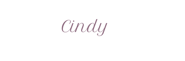 "Cindy" signature in purple