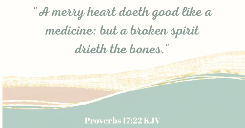 Proverbs 17:22 KJV